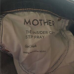 MOTHER Denim Insider Crop Step Fray
